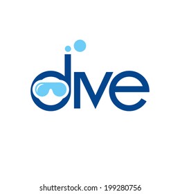 Diving Branding Identity Corporate vector logo design template Isolated on a white background