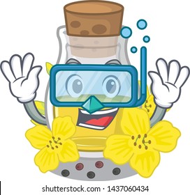 Diving canola seed oil packaged in carton bottle