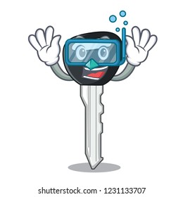 Diving car key with remote cartoon control