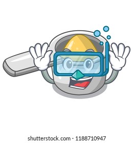Diving character measuring spoon for cooking food