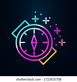 Diving compass nolan icon. Simple thin line, outline vector of diving icons for ui and ux, website or mobile application