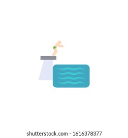 Diving creative icon. From Sport icons collection. Isolated Diving sign on white background
