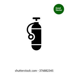 Diving cylinder icon