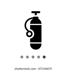 Diving cylinder icon