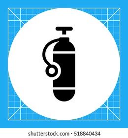 Diving cylinder icon
