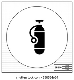 Diving cylinder icon
