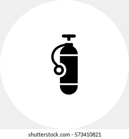 Diving cylinder icon
