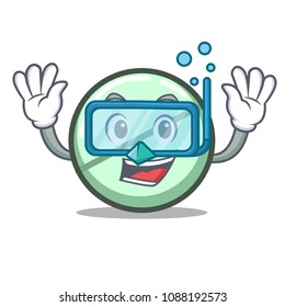 Diving drug tablet character cartoon