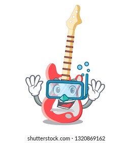 Diving electric guitar  