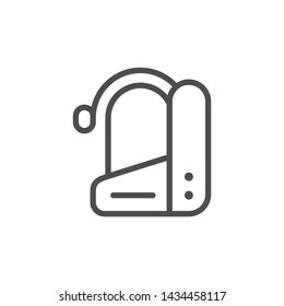 Diving equipment line outline icon