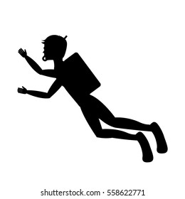 diving extreme sport icon vector illustration design