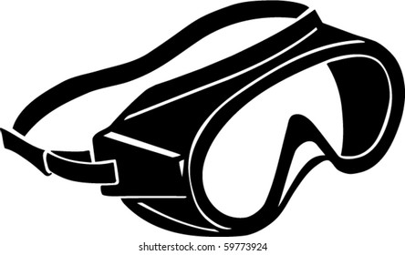 Diving Face Mask Vector Illustration