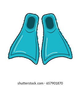 diving fin to be underwater adventure