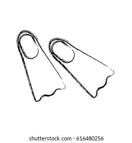 Diving fins equipment