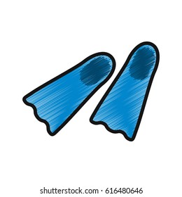Diving fins equipment