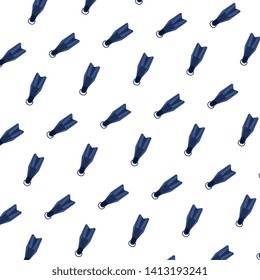 diving fins equipment pattern background