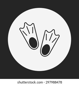 diving fins icon