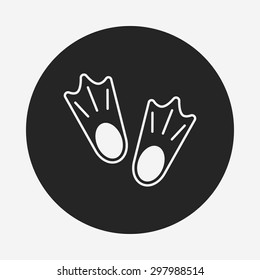 diving fins icon