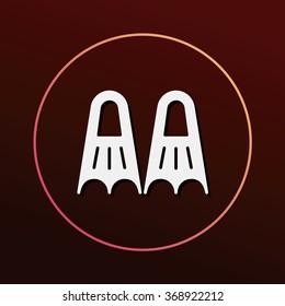 diving fins icon