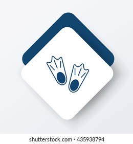 diving fins icon