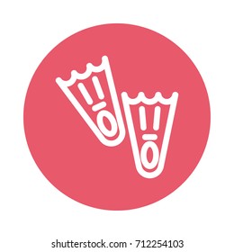 Diving fins icon