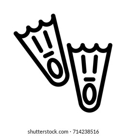Diving fins icon