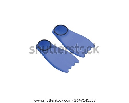 diving fins icon 3d illustration render