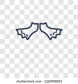 Diving fins icon. Trendy Diving fins logo concept on transparent background from Summer collection