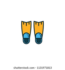 Diving Fins Vector Icon