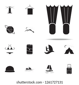 diving flippers icon. summer pleasure icons universal set for web and mobile