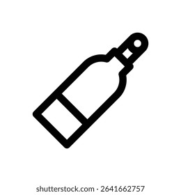 Diving gas cylinder. Editable stroke vector icon.
