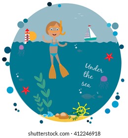 Diving girl 