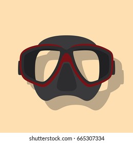 Diving glasses icon, vector illustration design. 