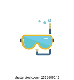 Plantilla de ilustración de diseño de icono de gafas de buceo