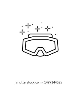 Diving goggles icon. Element of diving icon