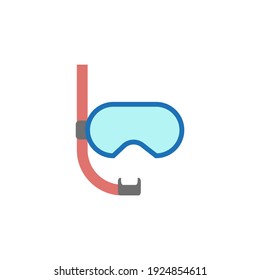 diving goggles icon on white background