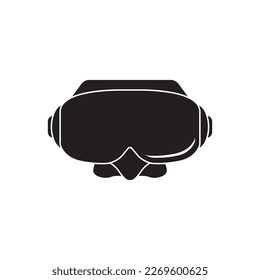 Diving goggles icon symbol,illustration design template.