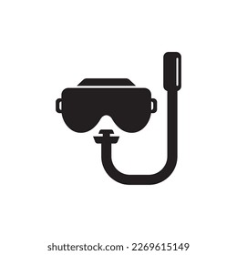 Diving goggles icon symbol,illustration design template.