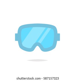 Diving goggles icon vector