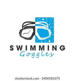 diving goggles illustration logo design