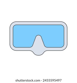 Diving Goggles Illustration on white background