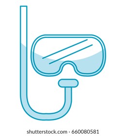 diving goggles isolated icon