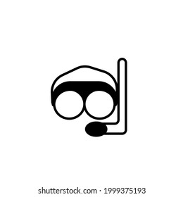 diving goggles vector type icon