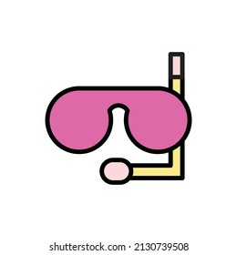 Diving Googles Icon Vector Illustration