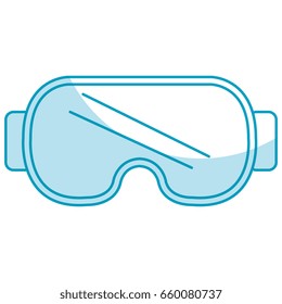 diving googles isolated icon