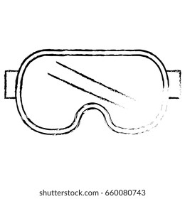 diving googles isolated icon