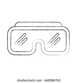 diving googles isolated icon