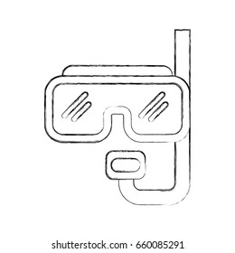diving googles isolated icon