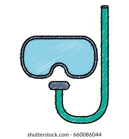 diving googles isolated icon