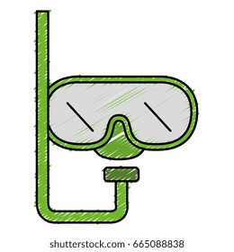 diving googles isolated icon